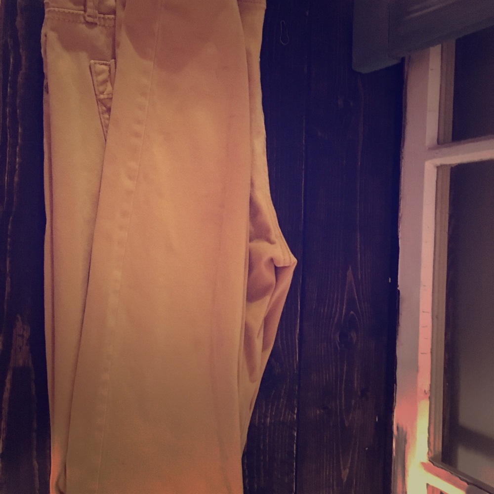 Mustard yellow jean leggings